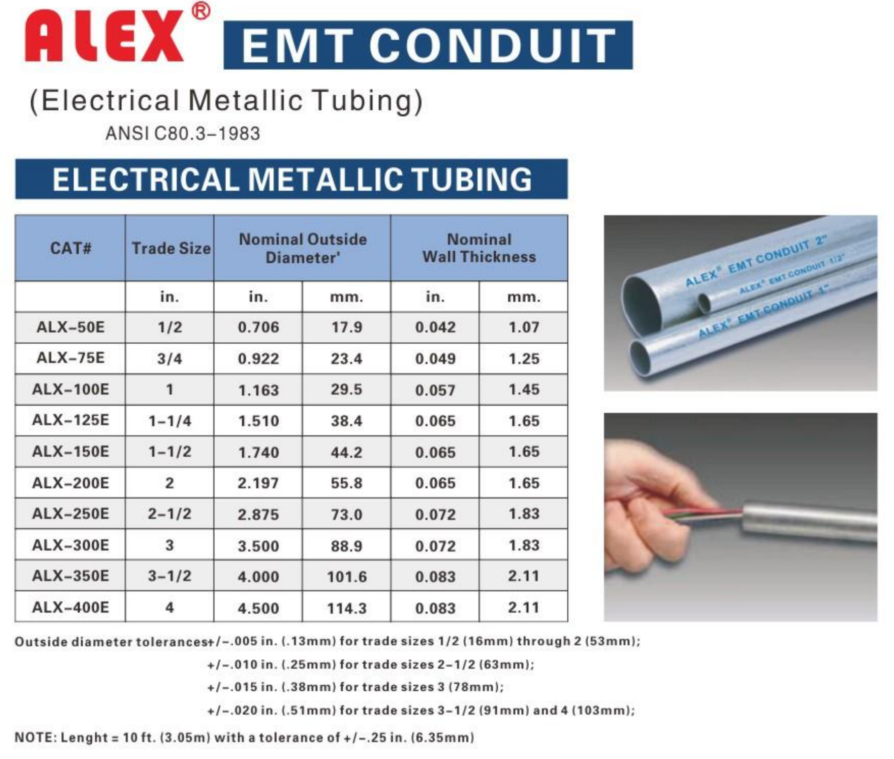 UL standard EMT CONDUIT DATA SHEET.png